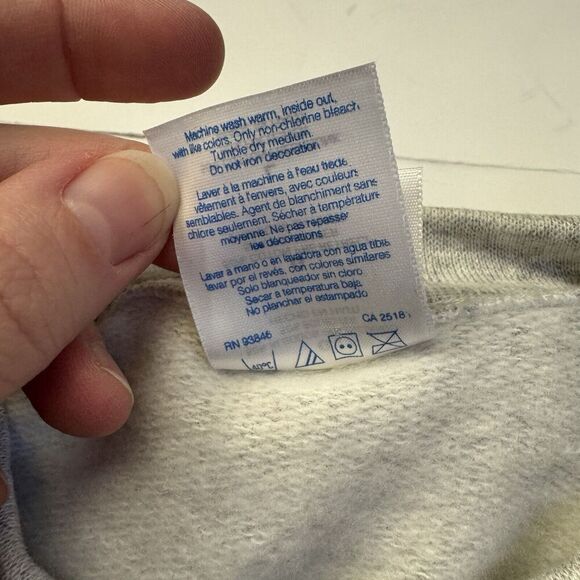 Vintage 90s Glidan Heavyweight Sweatshirt American Bald Eagle Large Grey EUC - Picture 6 of 8